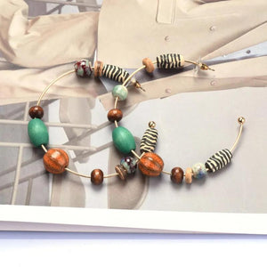 Bohemian Ethnic Circle Round Earring Vintage Beads Jewelry Gift