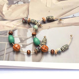 Bohemian Ethnic Circle Round Earring Vintage Beads Jewelry Gift