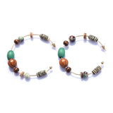 Bohemian Ethnic Circle Round Earring Vintage Beads Jewelry Gift