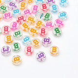 100pcs 7MM Mixed Letter Beads Round Shape for Jewelry Making DIY Bracelet