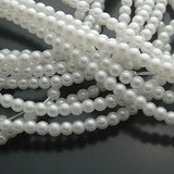Glass Dyeing Round Pearls Beads Jewelry Findings