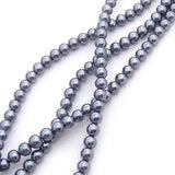 Glass Dyeing Round Pearls Beads Jewelry Findings