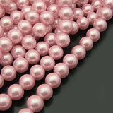 Glass Dyeing Round Pearls Beads Jewelry Findings
