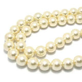 Glass Dyeing Round Pearls Beads Jewelry Findings