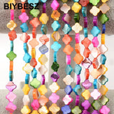 Colorful Four Leaf Clover Shell Beads DIY Necklace Bracelet