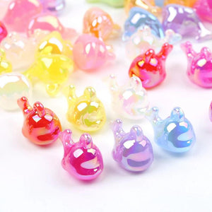 5pcs Whale Pendant Acrylic Beads Jewelry Making Key Chain DIY