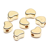 100Pcs 6x7mm Silver Love Heart Beads CCB Charm Acrylic Spacer Beads