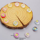 10x4mm Sunflower Czech Lampwork Spacer Beads