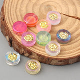 10x4mm Sunflower Czech Lampwork Spacer Beads