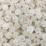 Frosted Acrylic Star Beads Clear Round Spacer Beads for DIY Jewelry Making