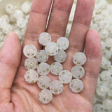 Frosted Acrylic Star Beads Clear Round Spacer Beads for DIY Jewelry Making