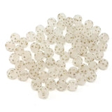 Frosted Acrylic Star Beads Clear Round Spacer Beads for DIY Jewelry Making