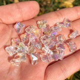 30pc Czech Crystal beads crystal AB Glass Butterfly Shape Faceted Beads