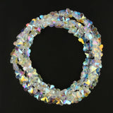 30pc Czech Crystal beads crystal AB Glass Butterfly Shape Faceted Beads