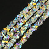 30pc Czech Crystal beads crystal AB Glass Butterfly Shape Faceted Beads