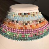 Pink Tourmaline Faceted Round Spacer Beads 2 3 4mm