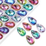 20Pcs Crystal Teardrop Pendant 13X22MM Glass Drop Beads for Jewelry DIY