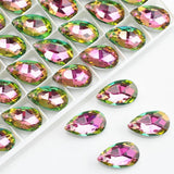 20Pcs Crystal Teardrop Pendant 13X22MM Glass Drop Beads for Jewelry DIY