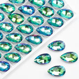 20Pcs Crystal Teardrop Pendant 13X22MM Glass Drop Beads for Jewelry DIY