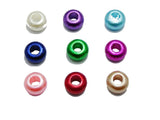 100 Mixed Acrylic Faux Pearl Rondelle Spacer Beads