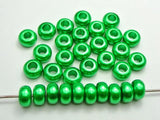100 Mixed Acrylic Faux Pearl Rondelle Spacer Beads