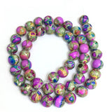 8mm Color Variscite Emperor Stone Beads African Turquoise Howlite Spacer Beads