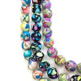 8mm Color Variscite Emperor Stone Beads African Turquoise Howlite Spacer Beads