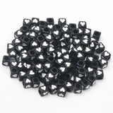6mm 100pcs Heart Acrylic Beads Square Cube Loose Spacer Beads Jewelry Making