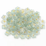 Sequin Acrylic Beads 50pcs Flower & Lowercase Letters for DIY Jewelry Making