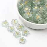 Sequin Acrylic Beads 50pcs Flower & Lowercase Letters for DIY Jewelry Making