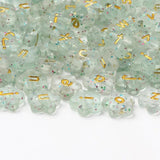 Sequin Acrylic Beads 50pcs Flower & Lowercase Letters for DIY Jewelry Making