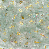 Sequin Acrylic Beads 50pcs Flower & Lowercase Letters for DIY Jewelry Making