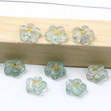 Sequin Acrylic Beads 50pcs Flower & Lowercase Letters for DIY Jewelry Making