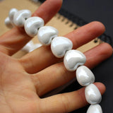 20Pcs Simply Heart Shape Ceramic Beads Multi-color for Bracelet DIY