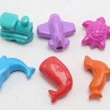 30 Mixed Bubblegum Acrylic Large Assorted Funny Beads Animal Car Dolphin
