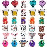 5/10Pcs Cartoon Silicone Animal Beads for DIY Jewelry Making