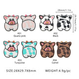 5/10Pcs Cartoon Silicone Animal Beads for DIY Jewelry Making