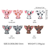 5/10Pcs Cartoon Silicone Animal Beads for DIY Jewelry Making