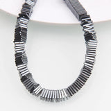 Hematite Square Slice Spacer Beads 6mm