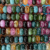 5x8MM Tourmaline Abacus Round Loose Beads for Jewelry Making