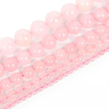 Pink Rose Quartz Charm Round Natural Stone Beads 4-12MM