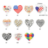10pcs Heart Silicone Mini Beads DIY Nipple Chain Jewelry
