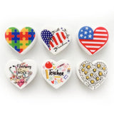 10pcs Heart Silicone Mini Beads DIY Nipple Chain Jewelry