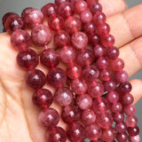 Strawberry Quartz Round Stone Beads 6/8/10mm