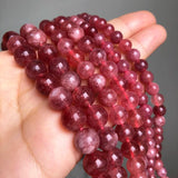 Strawberry Quartz Round Stone Beads 6/8/10mm