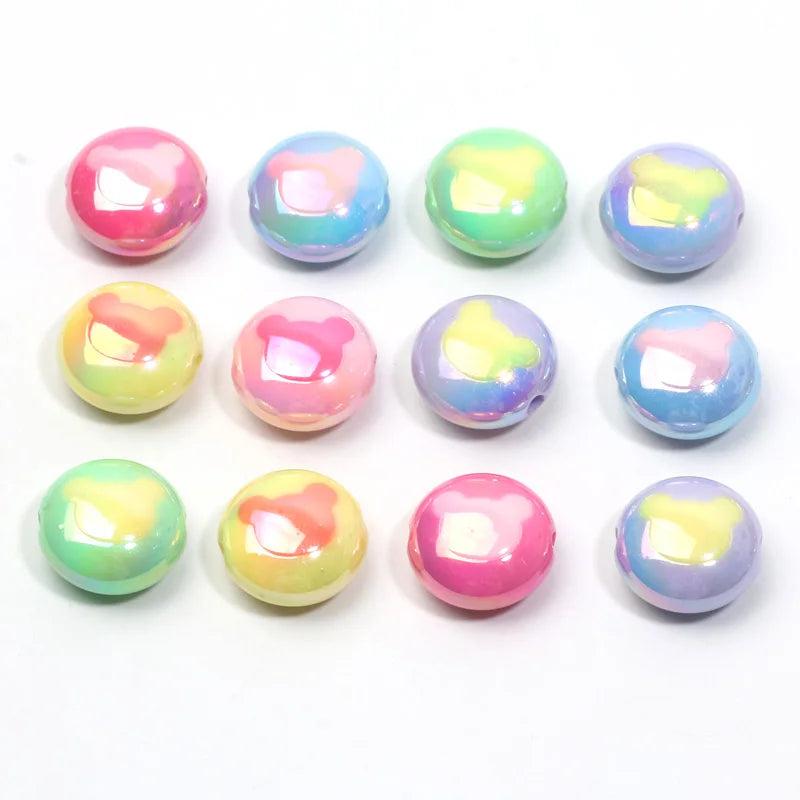 10pcs Assorted Acrylic Spacer Beads for Jewelry Making Necklace Bracelet