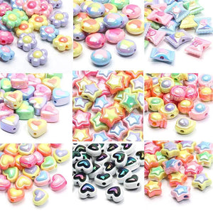 10pcs Assorted Acrylic Spacer Beads for Jewelry Making Necklace Bracelet
