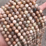 AB Sunstone Loose Gemstone Beads for DIY Jewelry