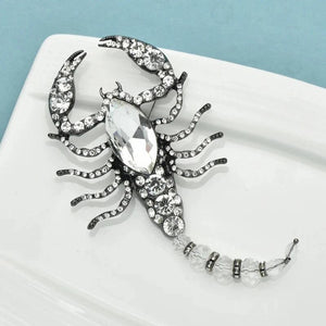 Vintage Big Scorpion Brooches for Women Unisex Insects Badges Jewelry