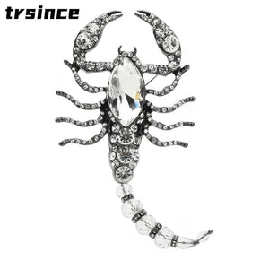 Vintage Big Scorpion Brooches for Women Unisex Insects Badges Jewelry